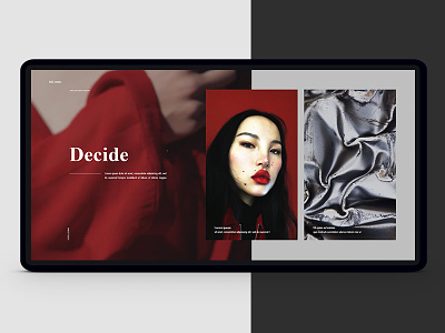 Decide. fashion kiev photoshop promo red stylish ui ukraine ux website