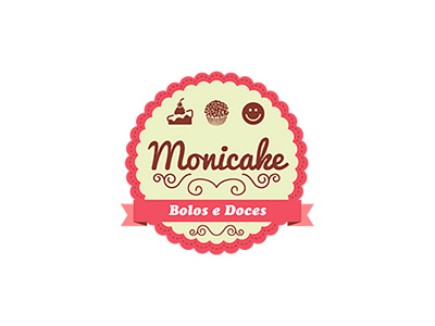Monicake branding criação identidade visual logotipo