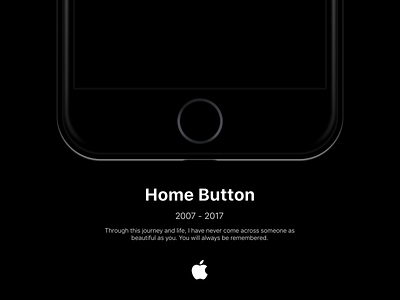 For the love of Home Button || Poster apple branding dark theme illustration iphone logo post poster poster art poster design posters vector web