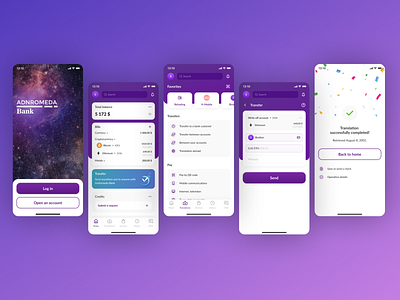 Concept of a banking mobile app app branding design figma mobile app ui ux