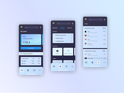 Bank Mobile App by Valeriy Kiselev on Dribbble