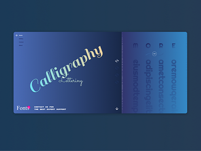 Home Page - Fonts solutions design figma ui ux webdesign