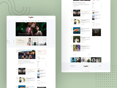 Blog Style - A Personal Blog/Magazine Wensite Template banner blog blogger fashion landing magazine news template ui web app web design