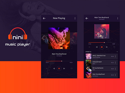 Music Player UI app apps design music ui