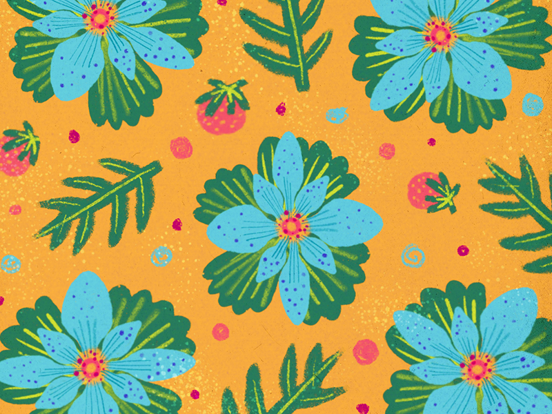Flores y fresas spring primavera fresas leaf nature pattern strawberry flower floral flores