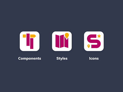 Roadtrip Design System tooling icons brand brand design brand identity branding branding design design system design systems flat icon icon design identity logo logo design logodesign logotype