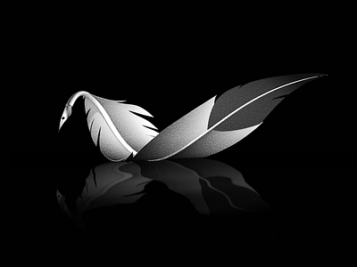 Swan Feather 3d 4d cinema feather model photoshop swan