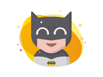 Batman character design flat illustration illustrator vector illustration vectors