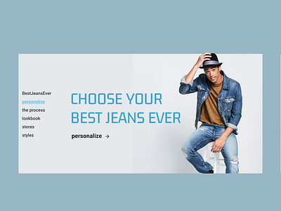 E-commerce jeans shop