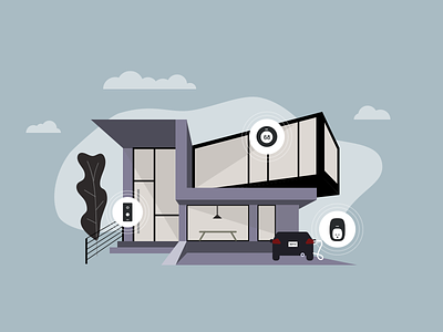 CES, Everything was Connected ces connection device graphic home house illustration smart