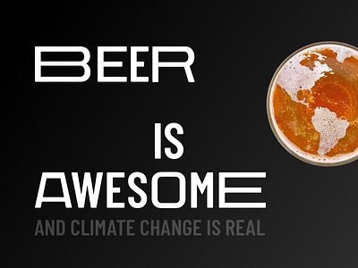 Beer is Awesome beer n typography