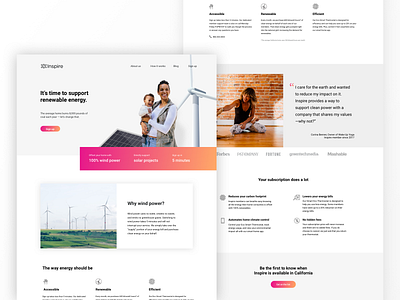 Clean Power Landing Page