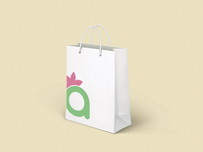 Lilypads Shopping Bag Design branding clean corporate design green identity kids logo logo design minimalist redesign. typography