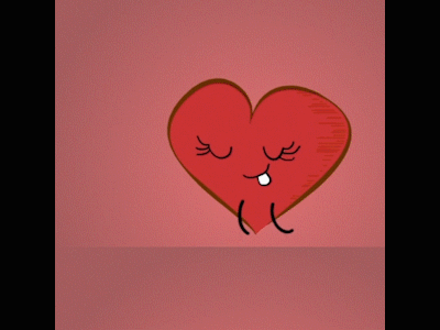 Heart-eat burp cake cartoon eat heart loop