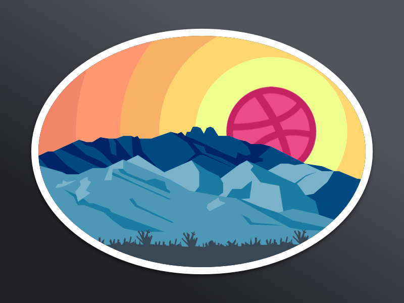 Dos Cabezas Sunrise by Tom Spindle on Dribbble