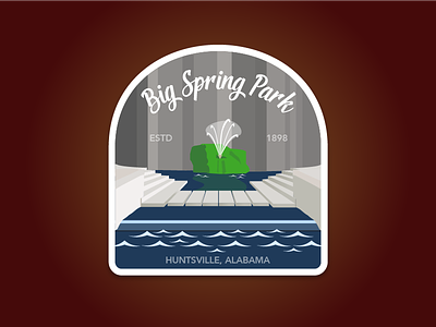 Big Spring Park Sticker big spring park huntsville sticker