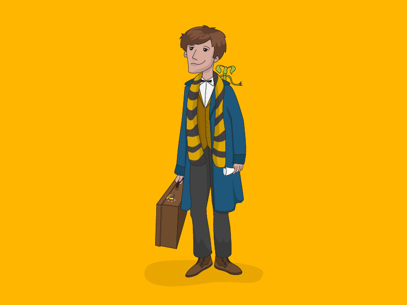 Newt Scamander Our favorite Hufflepuff! by Sriti Chamola on Dribbble