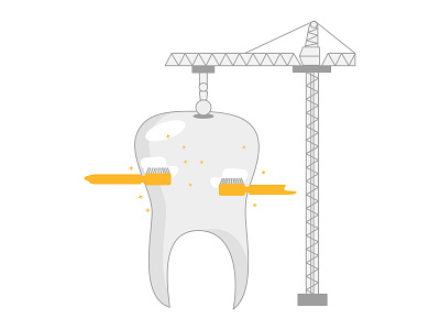 Dental Health amber crane dental design doodle godigit illustration insurance teeth tooth toothbrush