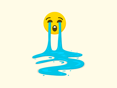 When you just let it go... Crying emoji emoji letitgo illustration