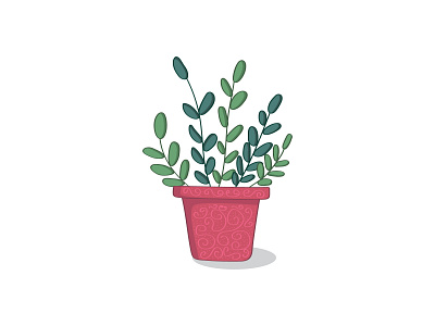 ZZ Plant botanical design illustration nature pattern plant