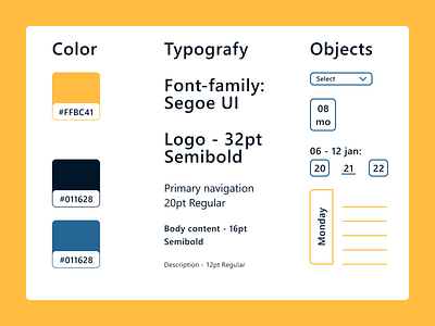 Style guide color design design guide design system flat forms guide interace objects orange project prototype round icons style guide system typogaphy ui web
