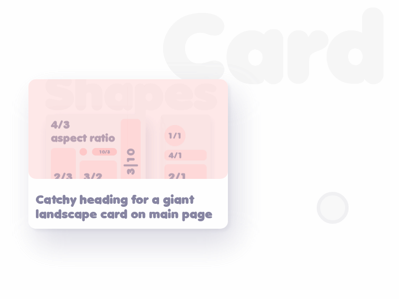 Card layout — Design system basics #3 adobexd animated autoanimate basic color description design design system gif hover hover state minimal pastel pink project prototype series styleguide ui web