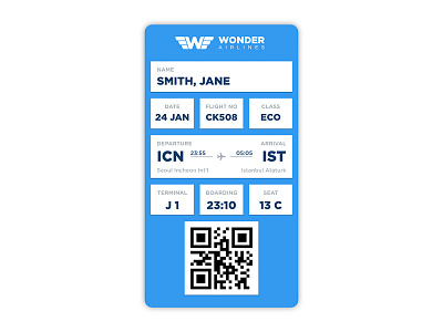 Boarding Pass airlines airplane airport airways boarding pass flight interface journey plane travel trip ui