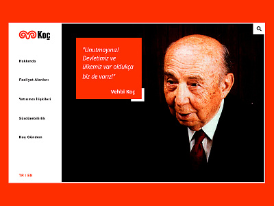Koç Holding - Redesign Landing Page design homepage koçholding landing redesign ui ux web website