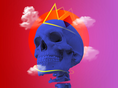 Skull art artwork daily design graphic illustration king photoshop skull work
