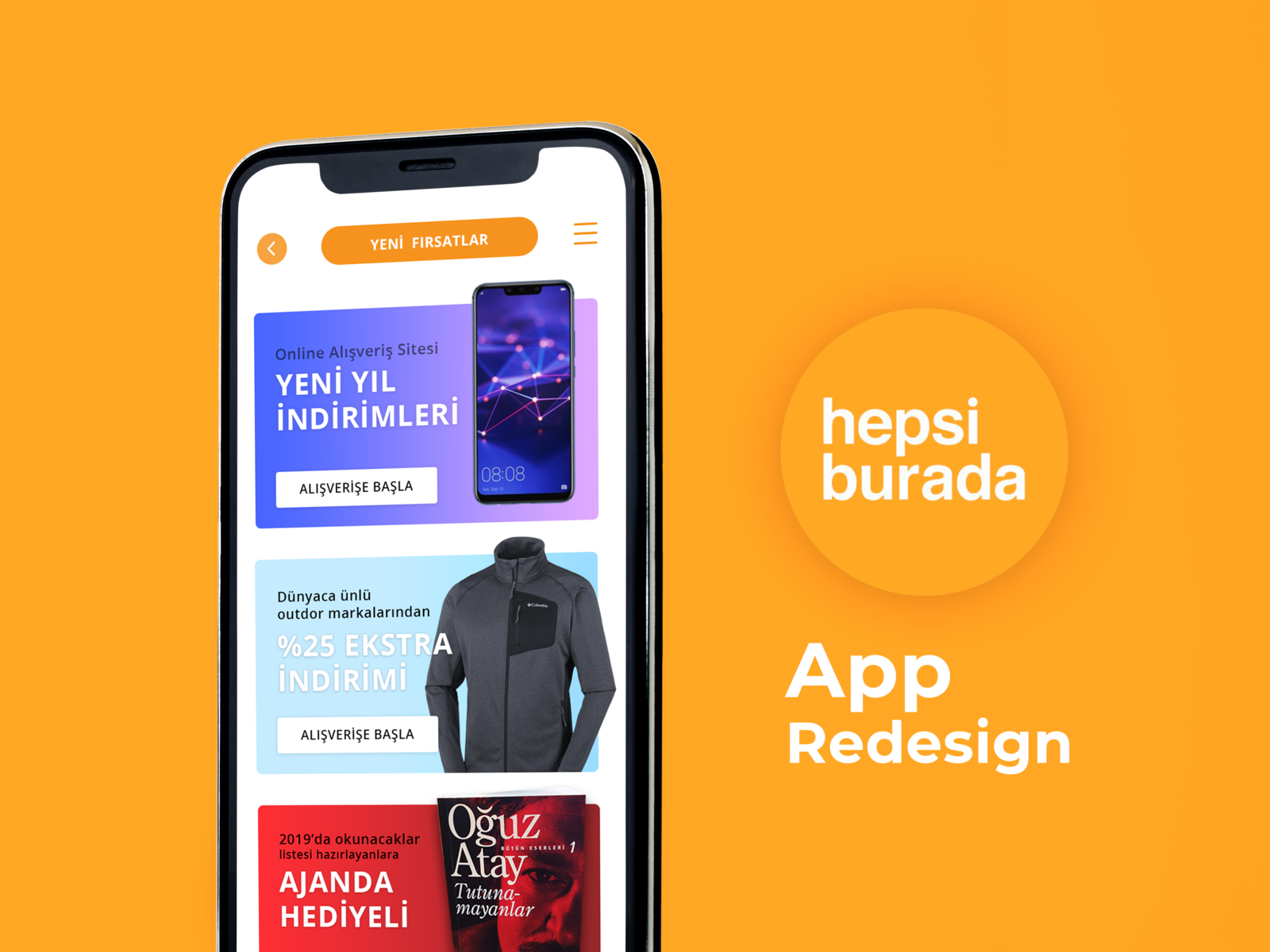 Hepsiburada App Redesign by Rahmi Can Kocaer on Dribbble