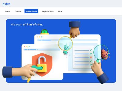 Malware Scan Illustration