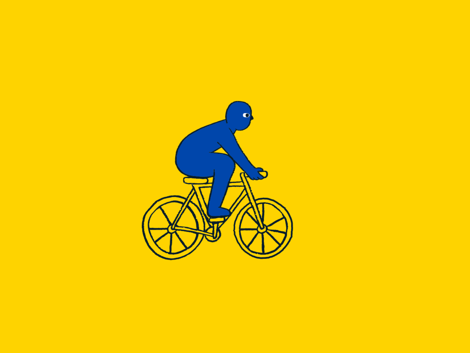 Motion is the option 2d 2d animation 2d character animation bike blue brand bycicle character cool motion photoshop yellow