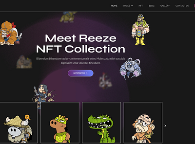 NFT - a project for a client in Europe. app design illustration logo ux web website