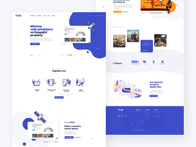 Agency concept aagency clean company corporate design illustration interface landing page web