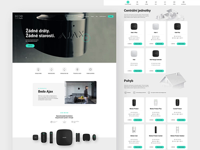 BEDO Ajax website animation business clean company corporate interface ui ux web webdesign