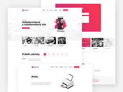 Print company webdesign business clean company corporate gradient print ui ux web webdesign