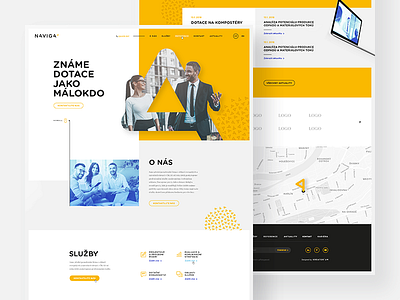 Homepage business clean company corporate design homepage minimal ui web