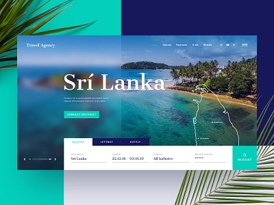 Travel website clean exotic landing page travel traveling ui vacation web design website