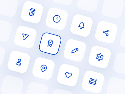 Iconography (Line Icons) For a Mobile App 2d app flat icon iconography icons iconset illustration interface line mobile mobile app design outline set ui
