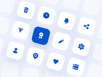 Iconography (Solid Icons) For a Mobile App