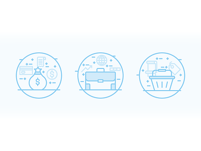 Economy Concept Icons/Illustration 2d business cash economy flat icon line money monochromatic monochrome outline shopping