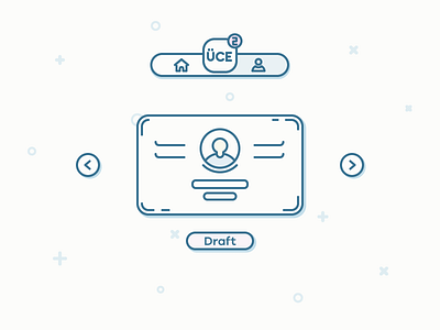 Show Your Talent to the Community! 2d draft icon illustration invitation invite line outline player prospect