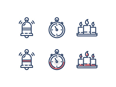 Spot Icons 2d candle cash coin icon illustration line merit outline notification reminder stroke timer