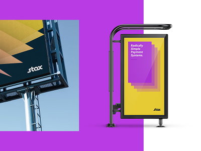 Stax Rebrand - Advertising Concepts Pt.2 advertising billboard design brand design brand identity branding bus stop ad design finance fintech graphic design vector