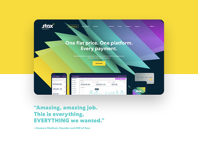 Stax Rebrand - Homepage Concept brand identity branding design digital finance fintech graphic design hero image homepage illustration technology ui ux vector website