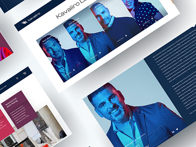 Kavaliro Website - Team Member Spotlight animation branding design graphic design website