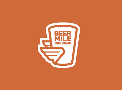 Beer Mile Brewing beer beer branding beer design beer logo branding illustration illustrator logo