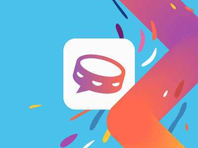 Tempo Logo Icon branding chat colorful for hire graphics identity logo music paint tambourine vancouver
