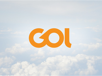 Gol Redesign airline airplane lettering logo orange type