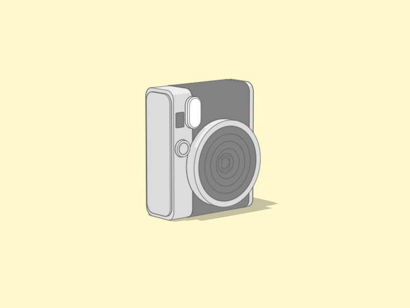 Fujifilm Instax Mini 90 2d animation c4d cinema 4d instax neo classic sketch and toon